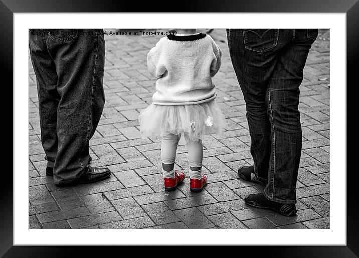 Little red shoes Framed Mounted Print by Sheila Smart