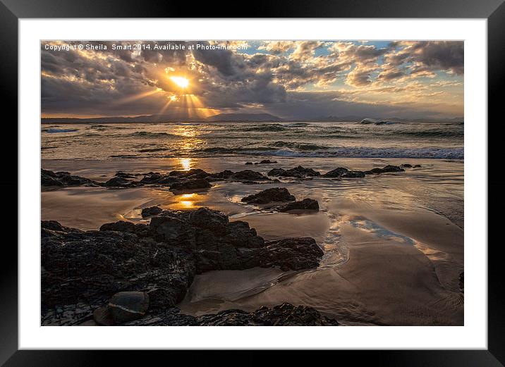Byron Bay sunset Framed Mounted Print by Sheila Smart