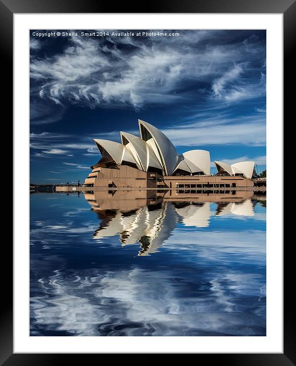 Sydney Opera House abstract Framed Mounted Print by Sheila Smart