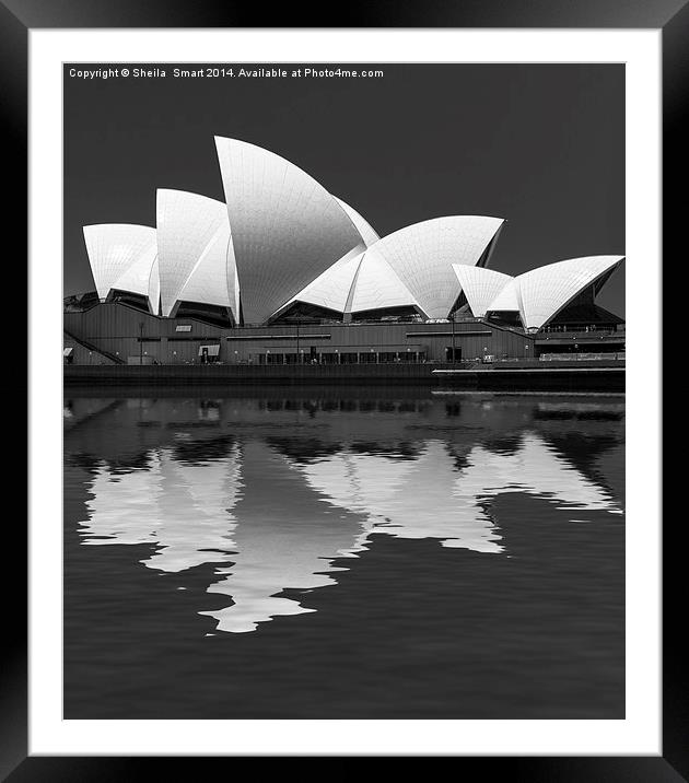  Sydney Opera House abstract Framed Mounted Print by Sheila Smart