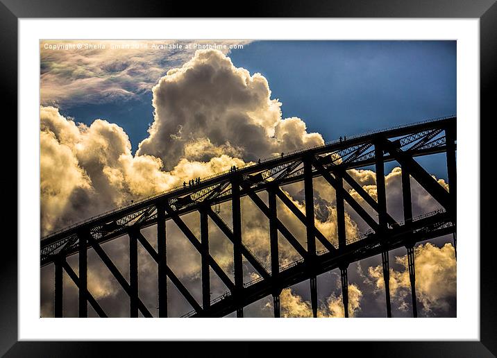  Sydney Harbour Bridge climbers Framed Mounted Print by Sheila Smart