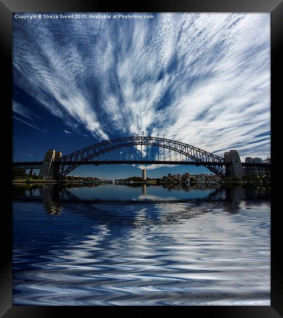  Sydney Harbour Bridge Framed Print by Sheila Smart