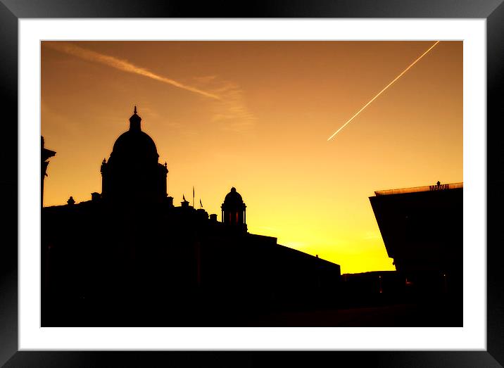 Liverpool sunrise Framed Mounted Print by john foley
