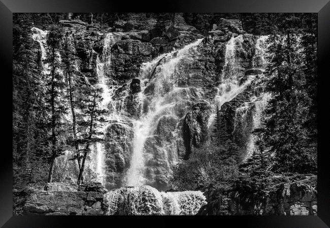 Bridal Veil Falls, Banff National Park Framed Print by LensLight Traveler
