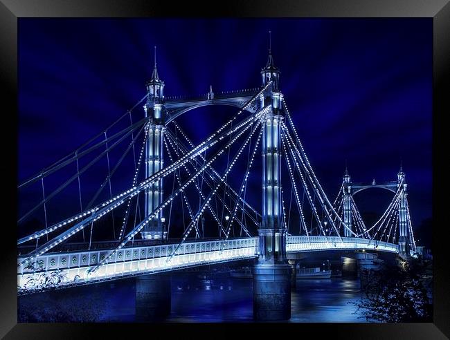  Albert Bridge, London Framed Print by LensLight Traveler