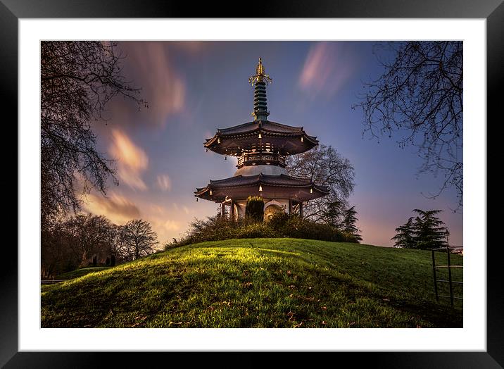 The Peace Pagoda Framed Mounted Print by LensLight Traveler