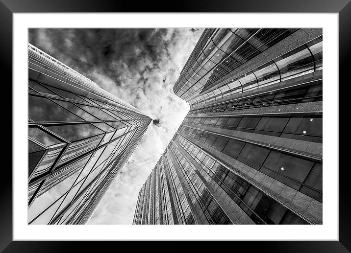  Sky Corridor Framed Mounted Print by LensLight Traveler