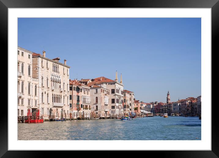 The Grand Canal, Venice Framed Mounted Print by LensLight Traveler