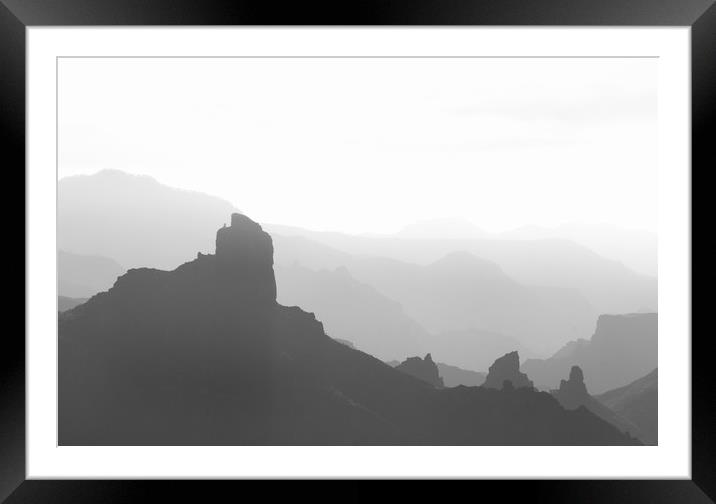 Roque Nublo Framed Mounted Print by LensLight Traveler