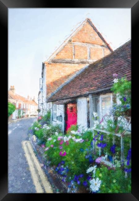 Lych Gate Cottage, Bray Framed Print by LensLight Traveler