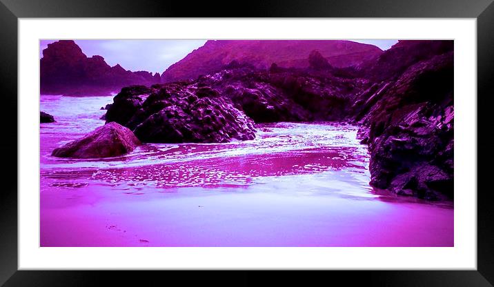 Alcove at Kynance Cove Framed Mounted Print by Lisa PB