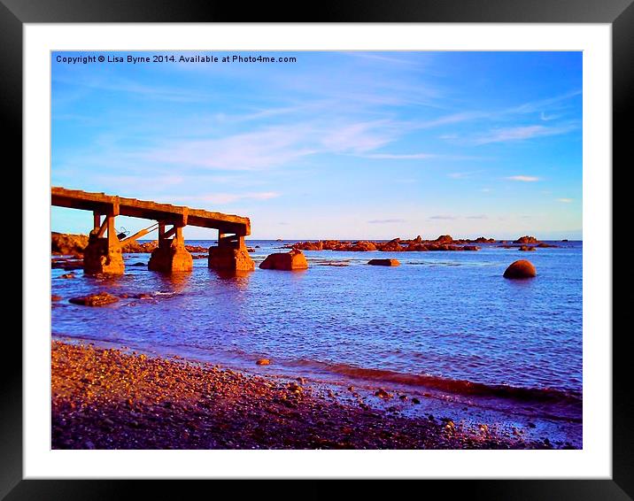 Polpeor Cove, Cornwall Framed Mounted Print by Lisa PB