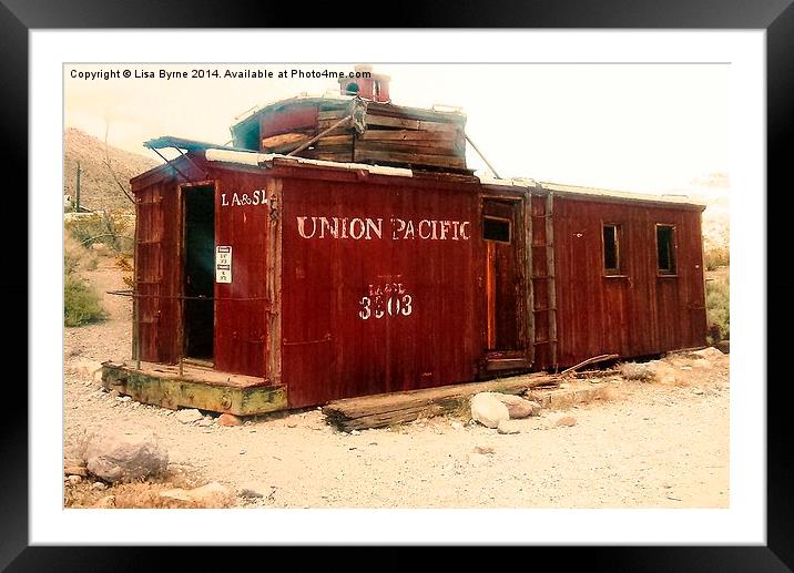 Abandoned Union Pacific Carriage Framed Mounted Print by Lisa PB