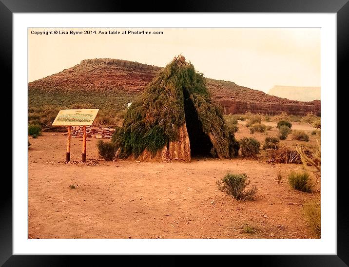 A House at the Hualapai Nation Framed Mounted Print by Lisa PB