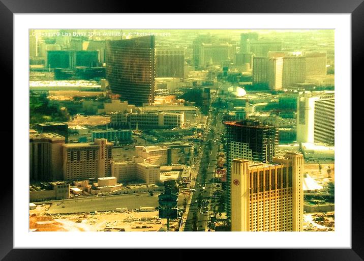 Las Vegas Strip Framed Mounted Print by Lisa PB