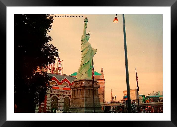 Statue Of Liberty Statue Framed Mounted Print by Lisa PB