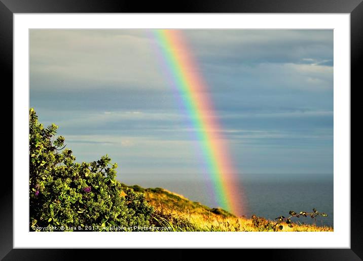 Rainbow Framed Mounted Print by Lisa PB