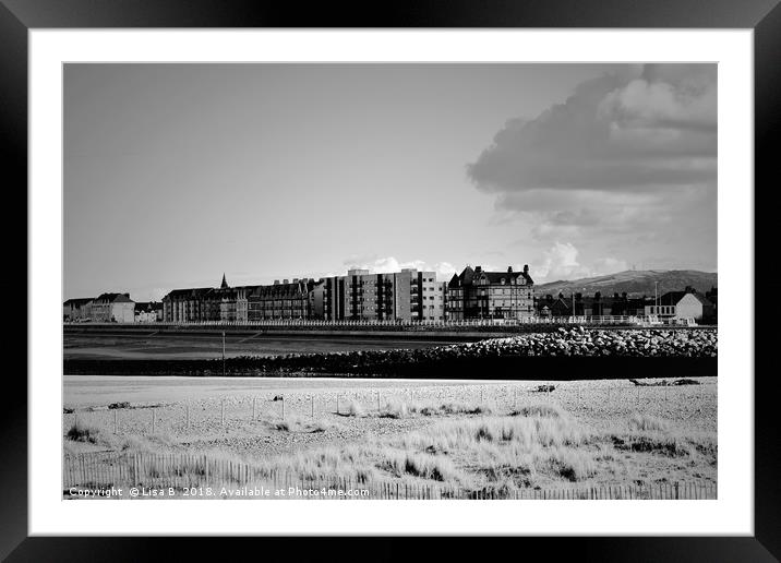 Clouds Of Grey Framed Mounted Print by Lisa PB