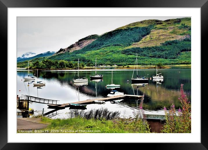 Boat Club Framed Mounted Print by Lisa PB