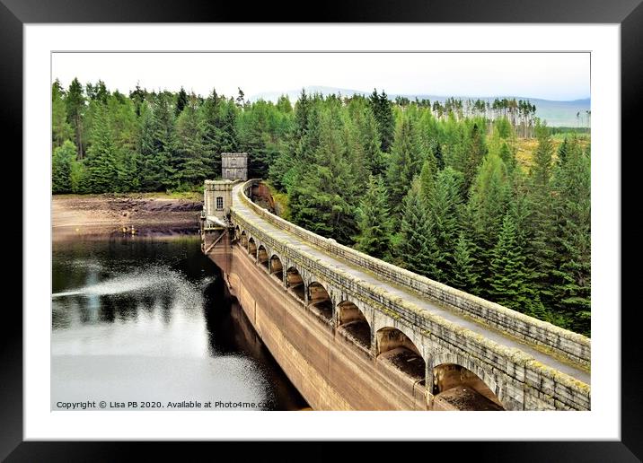 Laggan Dam Framed Mounted Print by Lisa PB