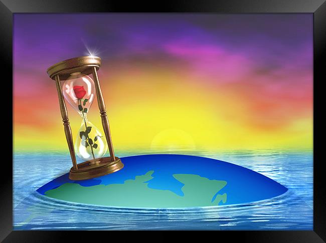 HourGlass - Life Concept Framed Print by Lidiya Drabchuk