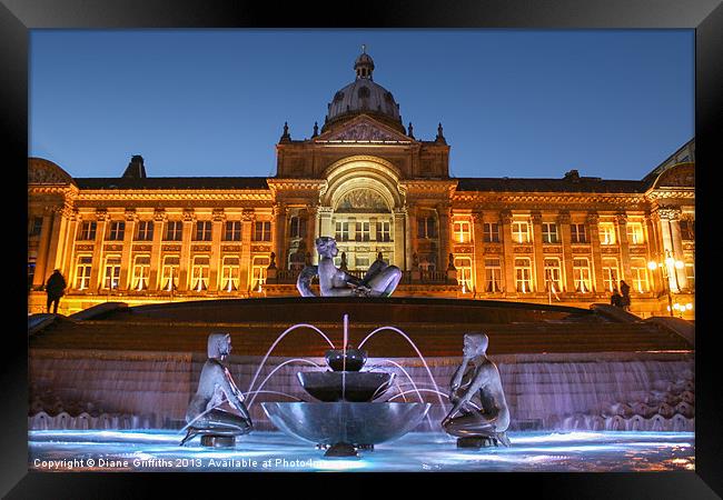 Victoria Square, Birmingham Framed Print by Diane Griffiths