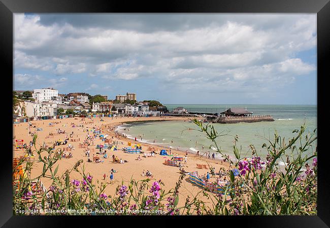 View over Broadstairs Framed Print by Diane Griffiths