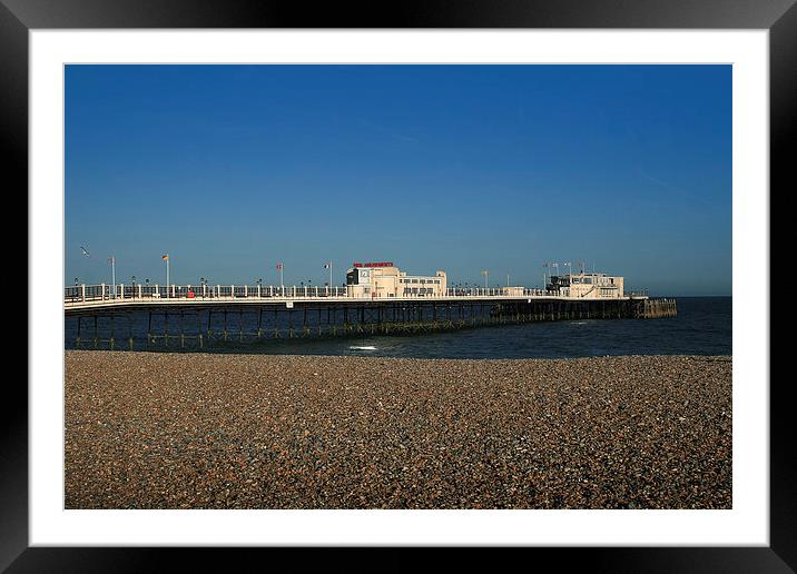 Worthing Pier Framed Mounted Print by Diane Griffiths