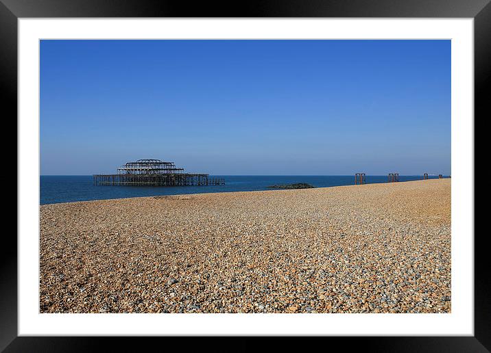 Brighton West Pier Framed Mounted Print by Diane Griffiths