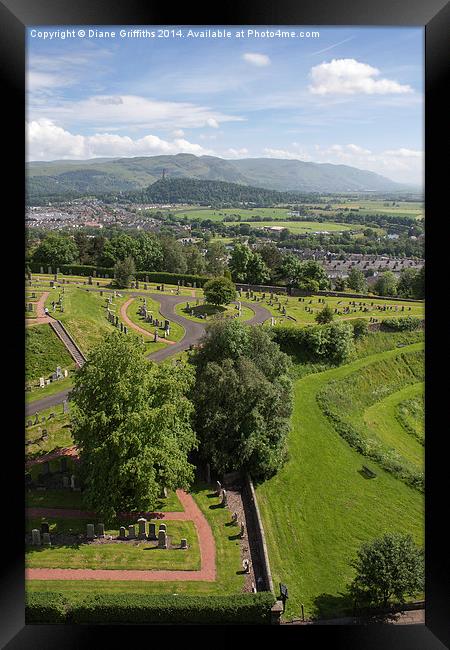 National Wallace Monument Framed Print by Diane Griffiths