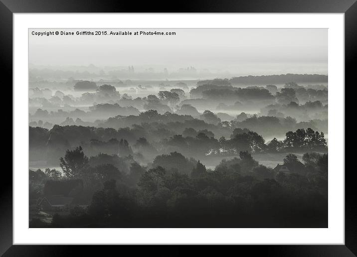  Misty Kent Framed Mounted Print by Diane Griffiths