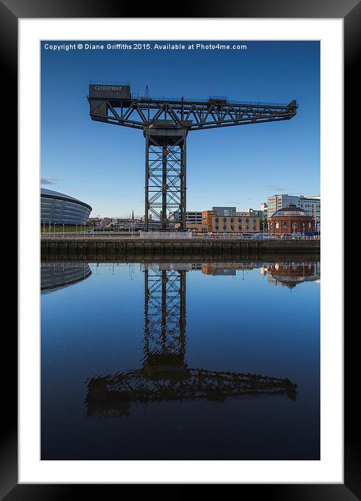  The Finnieston Crane Framed Mounted Print by Diane Griffiths
