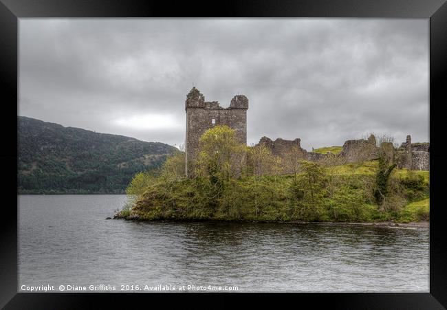 Urquhart Castle, Loch Ness Framed Print by Diane Griffiths