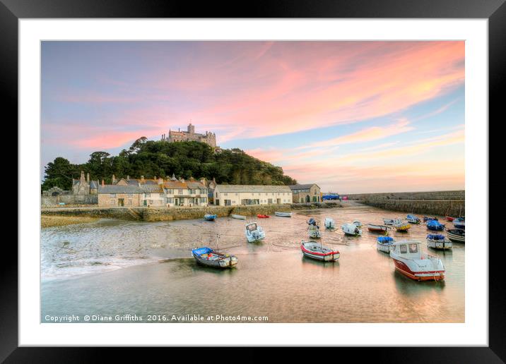 St Michael's Mount Framed Mounted Print by Diane Griffiths