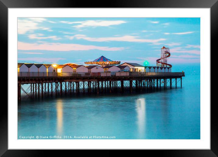 Herne Bay Pier Framed Mounted Print by Diane Griffiths