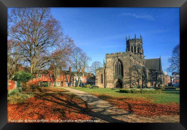 St Mary's Church, Stafford Framed Print by Diane Griffiths