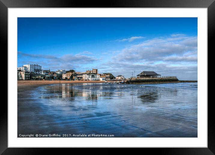 Broadstairs skyline Framed Mounted Print by Diane Griffiths