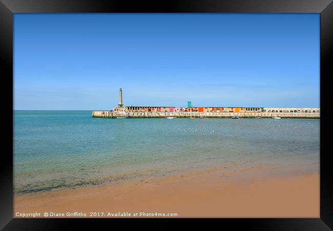 Margate Pier Framed Print by Diane Griffiths