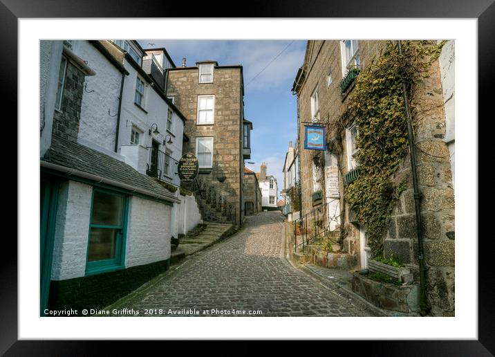 St Ives Framed Mounted Print by Diane Griffiths