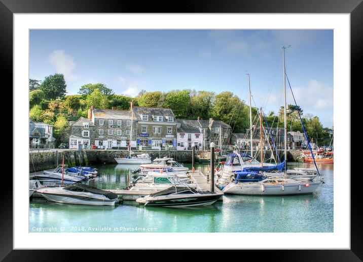 Padstow Harbour Framed Mounted Print by Diane Griffiths