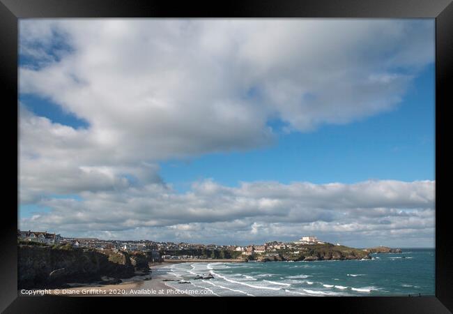 Newquay Framed Print by Diane Griffiths