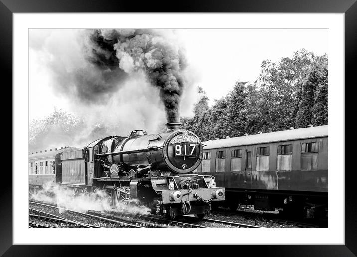 Steam Train at Severn Valley Railway Gala Bridgnorth Framed Mounted Print by Diane Griffiths