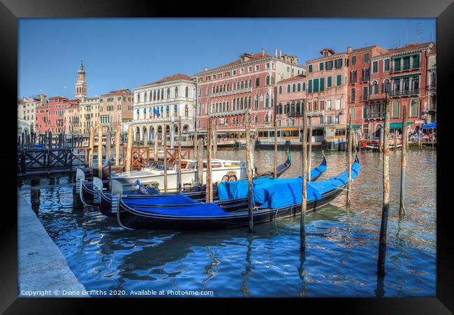 Venice View Framed Print by Diane Griffiths