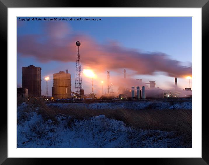 snow steam and fire Framed Mounted Print by Peter Jordan