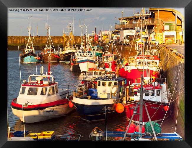 Bridlington Harbour Framed Print by Peter Jordan