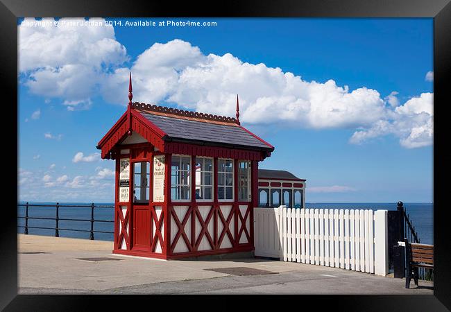  Saltburn Cliff Funicular Top Station Framed Print by Peter Jordan