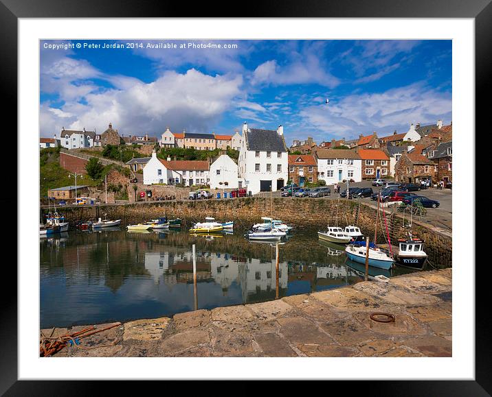  Crail Harbour Fife Scotland Framed Mounted Print by Peter Jordan