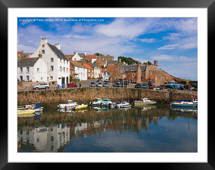  Crail Harbour Fife Scotland Framed Mounted Print by Peter Jordan