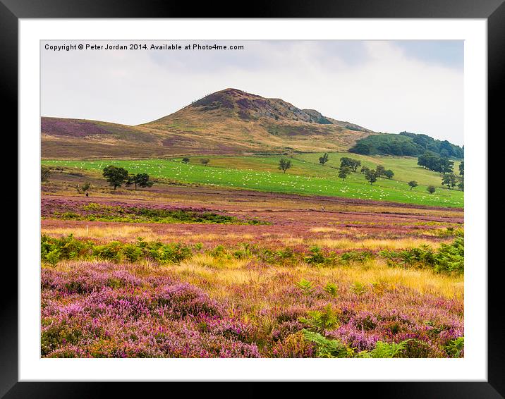  Hawnby Hill Yorkshire Framed Mounted Print by Peter Jordan