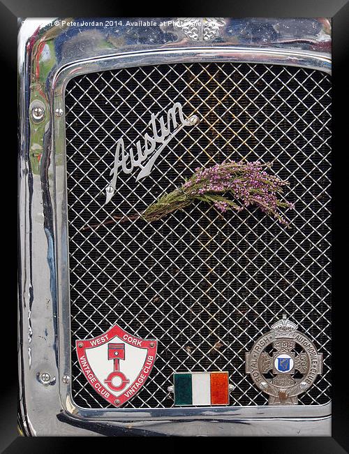  Vintage Austin 7 Radiator Framed Print by Peter Jordan